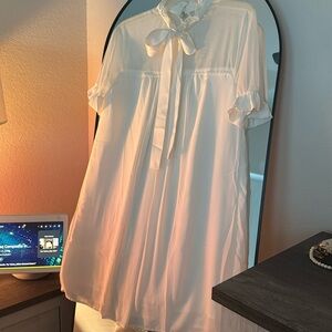 Never worn-white dress